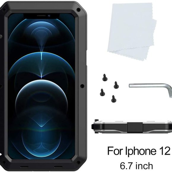 Shockproof Metal Case for iPhone 11 PRO MAX Gorilla Heavy Duty 360 Cover Black - Picture 5 of 12